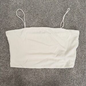 Shein cropped White tank top